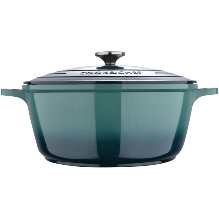 Кастрюля Bergner Excalibur з кришкою Зелена 5.8 л (BG-36102-GR) изображение 2