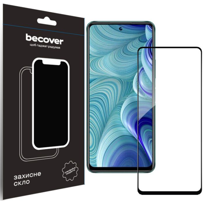 Стекло защитное BeCover Poco M6 Pro 4G Black (710632)