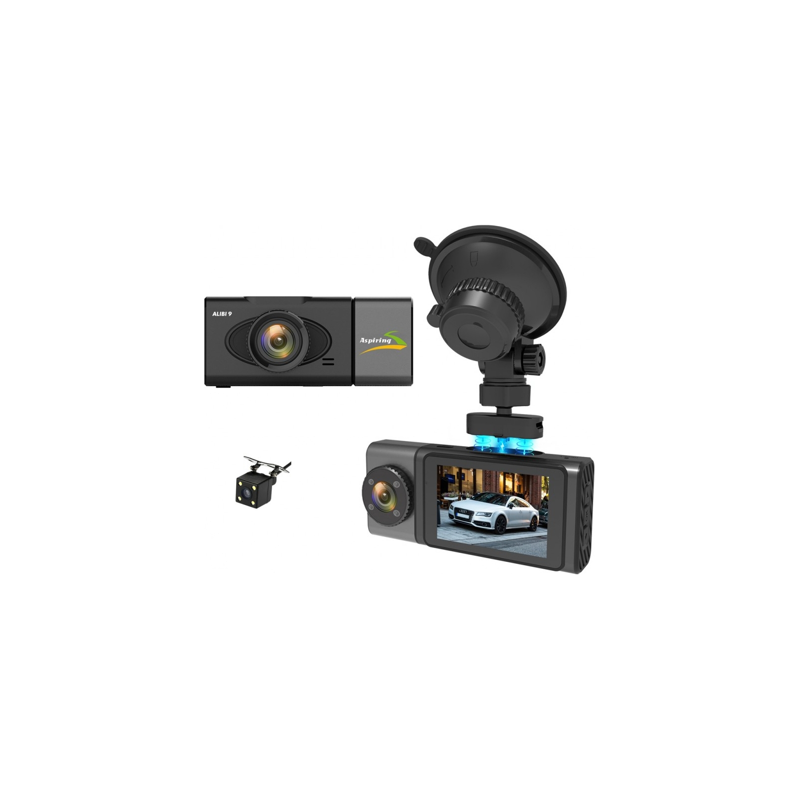 Відеореєстратор Aspiring Alibi 9 GPS, 3 Cameras, Speedcam (Aspiring Alibi 9 GPS, 3 Cameras, Speedcam) зображення 2