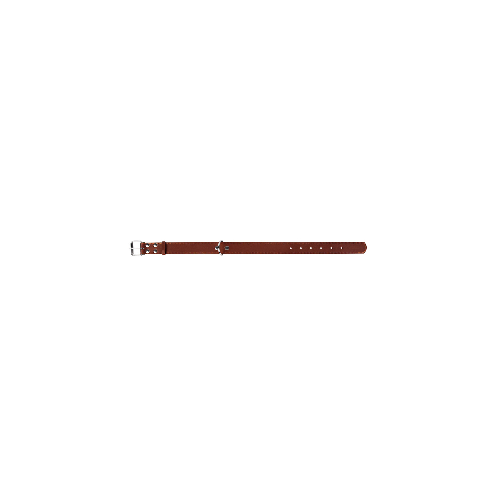 Нашийник для тварин Collar подвійний Ш 35 мм Д 48-63 см коричневий (02796) зображення 3