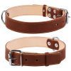 Ошейник для животных Collar двойной Ш 35 мм Д 48-63 см коричневый (02796)