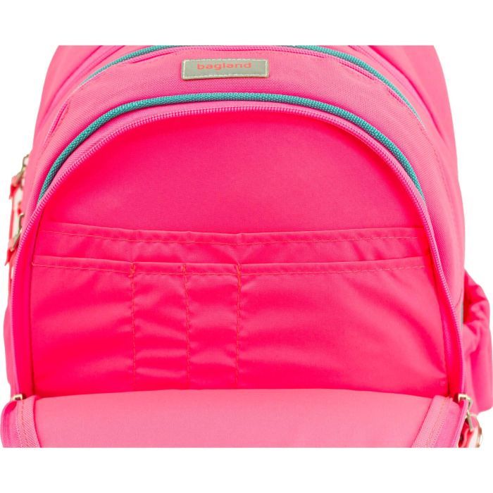 Рюкзак шкільний Bagland Butterfly 21 л. малиновий 1148 (0056566) (953917119) зображення 4