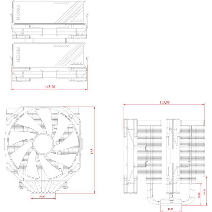 Кулер до процесора ID-Cooling FROZN A720 Black зображення 7