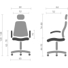 Офісне крісло Аклас Терамо WT 7860W Сірий (00120339) зображення 12