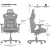 Кресло игровое Anda Seat Kaiser Frontier XL Grey Linen Fabric (AD12YXL-17-G-F) изображение 12