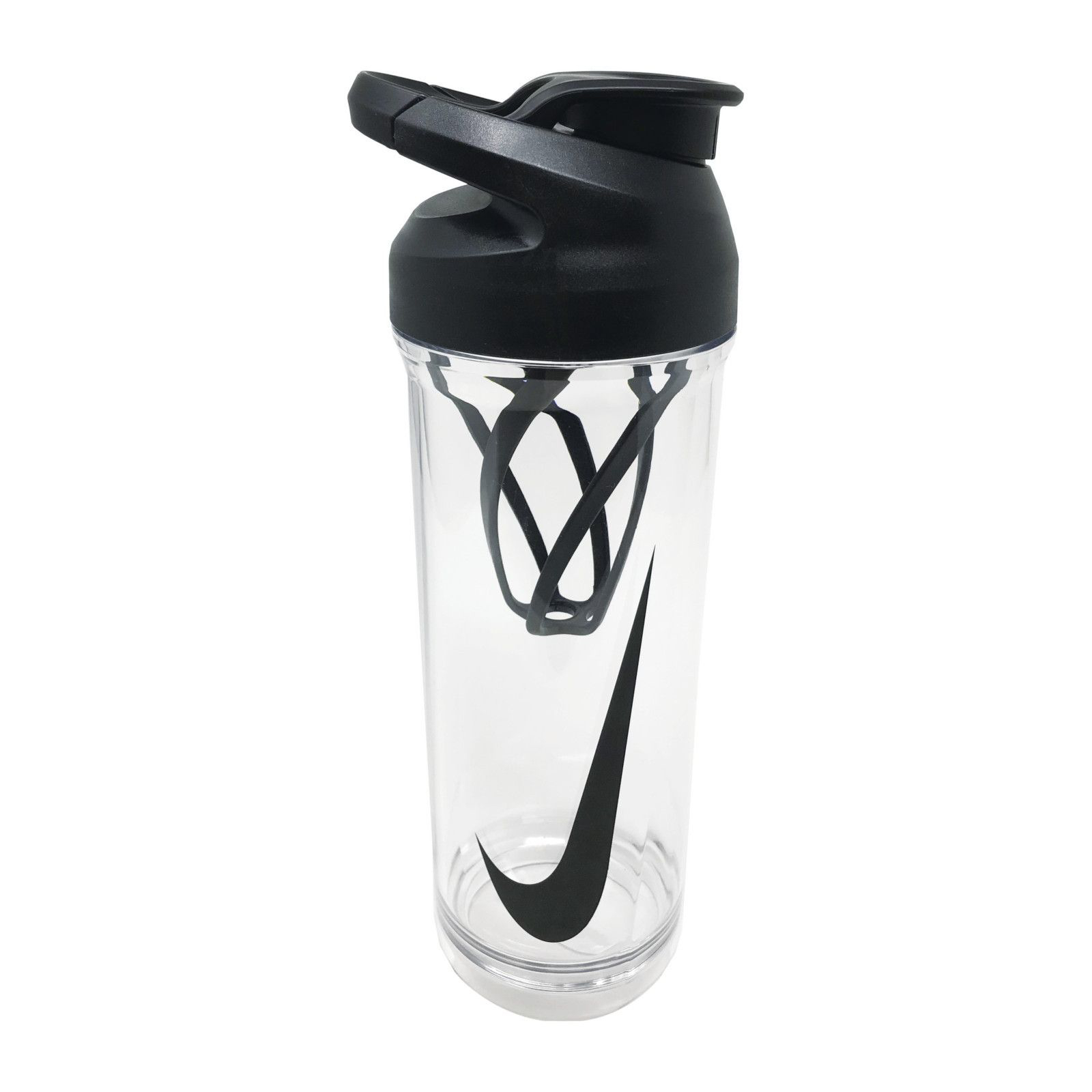 Бутылка для воды Nike TR Hypercharge Shaker Bottle 24 OZ прозора, чорна 709 мл N.100.0106.958.24 (887791110671)