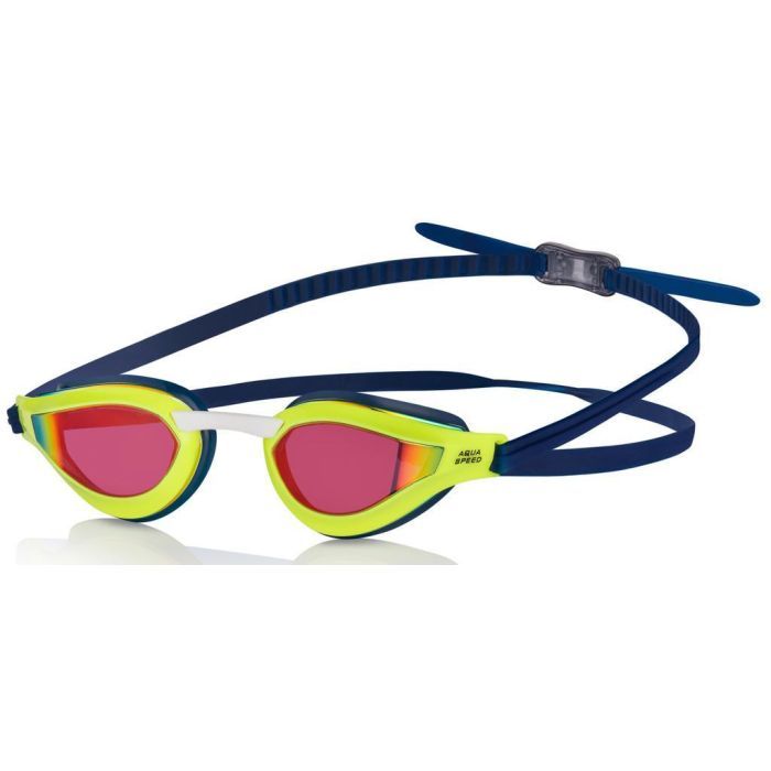Очки для плавания Aqua Speed Rapid Mirror 193-30 чорний, жовтий OSF (5908217669902)