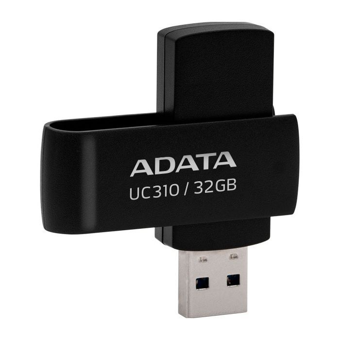 USB флеш накопитель ADATA 32GB UC310 Black USB 3.0 (UC310-32G-RBK) изображение 3