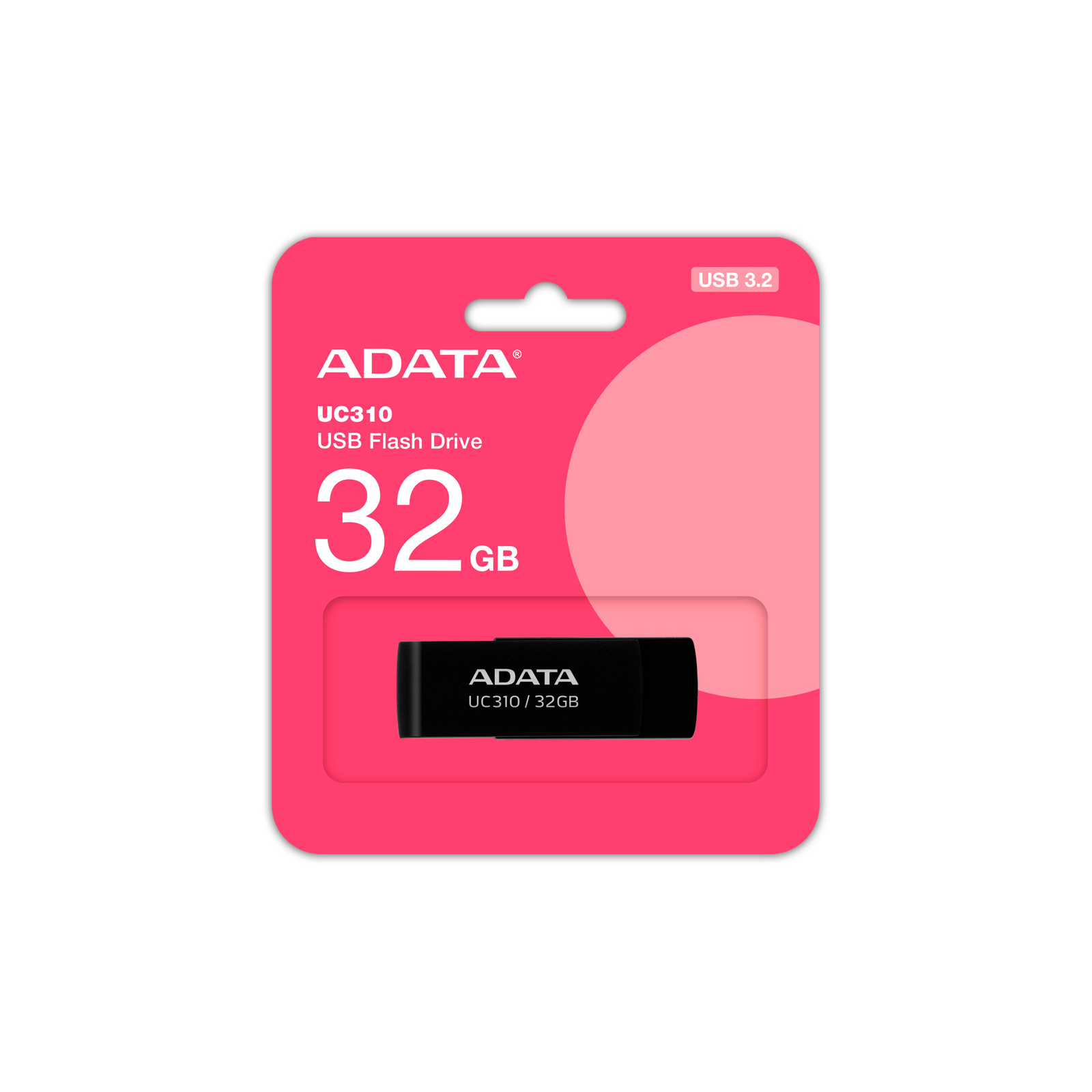 USB флеш накопитель ADATA 32GB UC310 Black USB 3.0 (UC310-32G-RBK) изображение 4