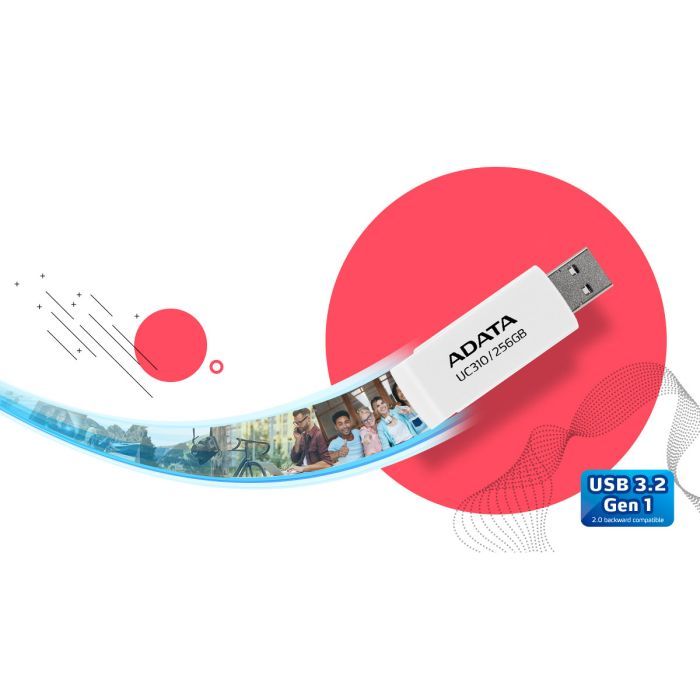USB флеш накопитель ADATA 32GB UC310 Black USB 3.0 (UC310-32G-RBK) изображение 6