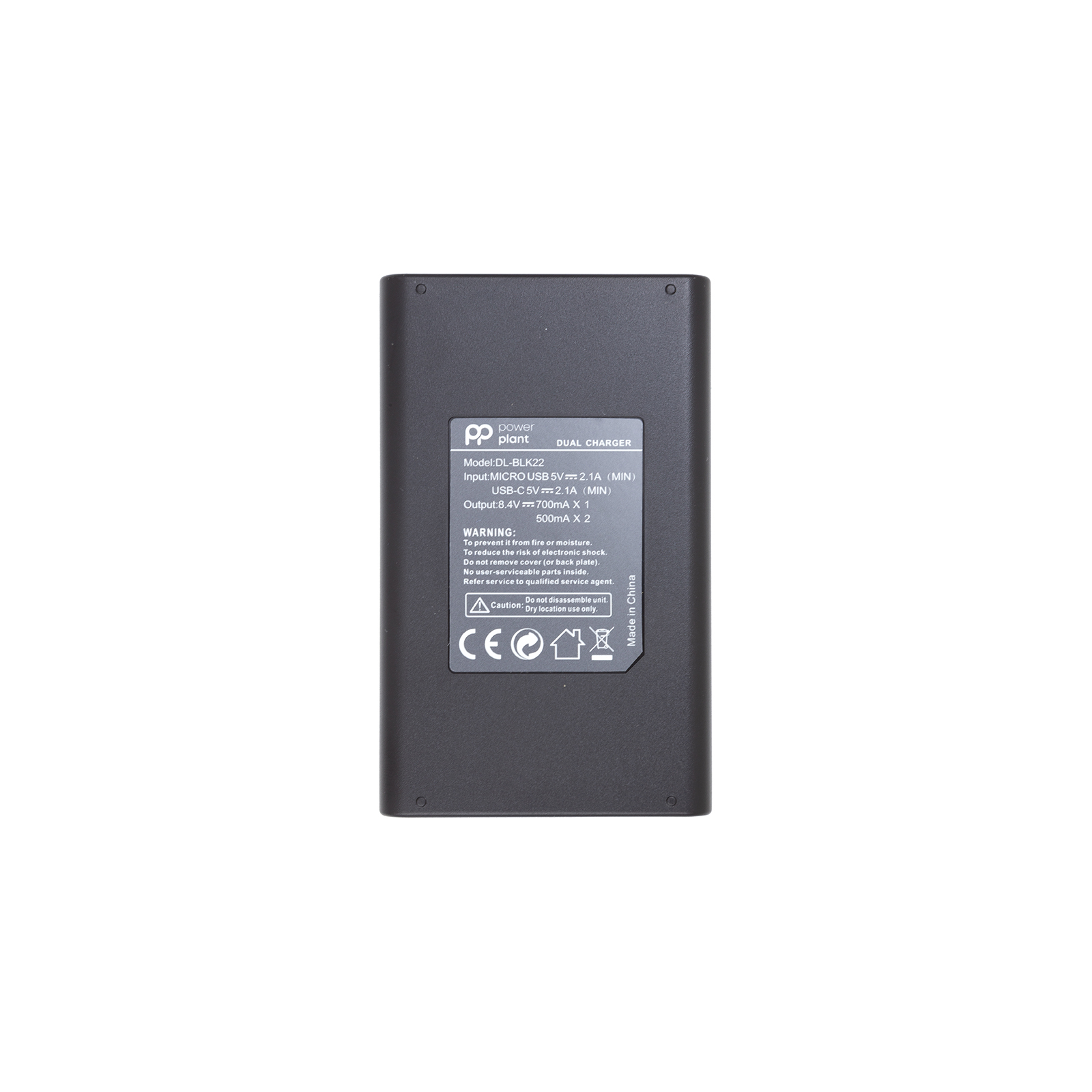 Зарядний пристрій для фото PowerPlant Panasonic DL-BLK22 для двох акумуляторів (CH980376) зображення 2