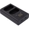Зарядний пристрій для фото PowerPlant Panasonic DL-BLK22 для двох акумуляторів (CH980376) зображення 4
