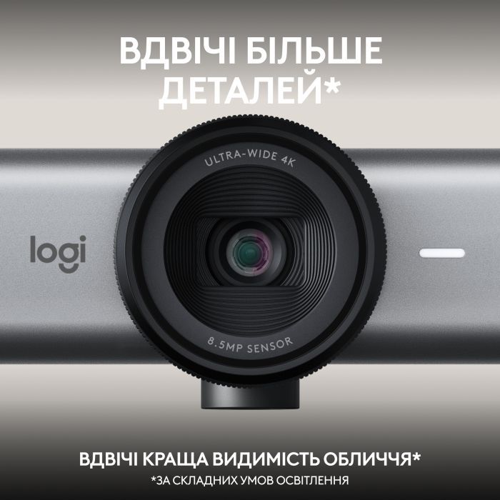 Веб-камера Logitech MX Brio 705 for Business 4K Graphite (960-001530) изображение 4