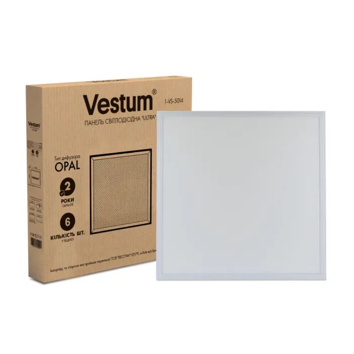 Світильник Vestum LED ULTRA SLIM 40W 600x600 6500K 220V (1-VS-5014)
