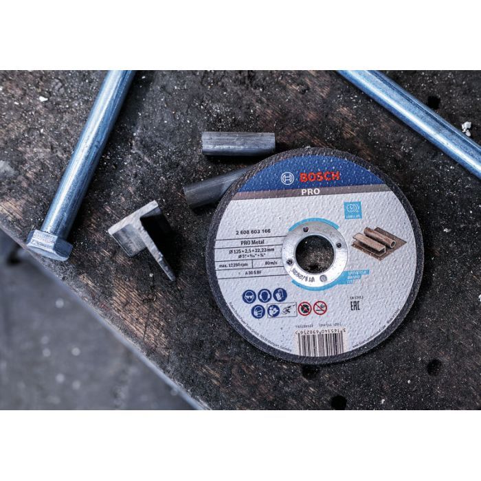 Круг отрезной Bosch Standard по металу 125 х 2.5мм, прямий (2.608.603.166) изображение 2
