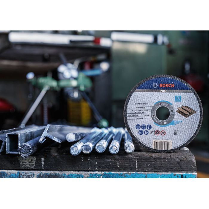 Круг отрезной Bosch Standard по металу 125 х 2.5мм, прямий (2.608.603.166) изображение 6