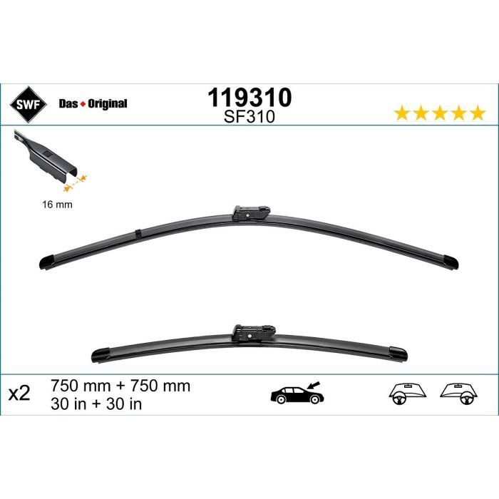 Щетка стеклоочистителя SWF 119310 изображение 2