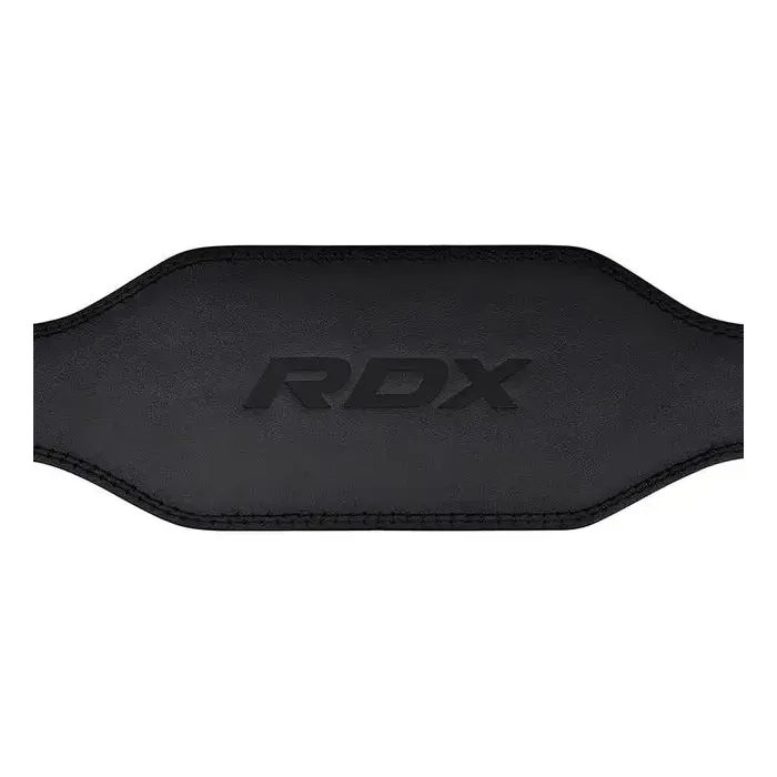 Атлетичний пояс RDX 6 шкіряний Black Gold 2XL (WBS-6RB-2XL) зображення 4