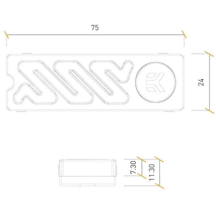 Радиатор охлаждения Ekwb EK-Quantum Convection M.2 NVMe - Black (3831109894606) (3831109894606) изображение 3