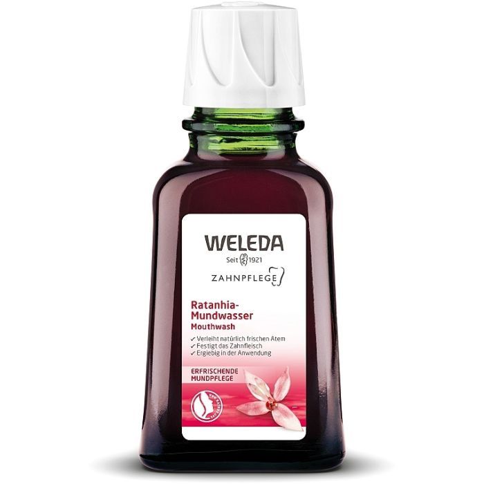 Ополаскиватель для полости рта Weleda Зубной эликсир Ратания 50 мл (4001638098069)