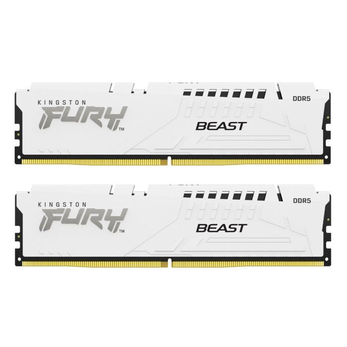 Модуль памяти для компьютера DDR5 32GB (2x16GB) 6000 MHz Beast White EXPO Kingston Fury (ex.HyperX) (KF560C30BWEK2-32)