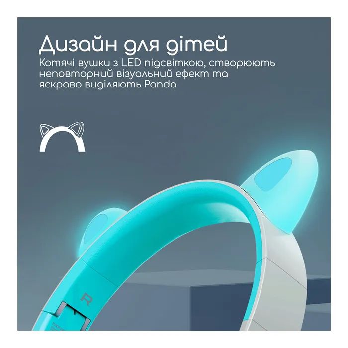 Наушники Promate Panda Lilac (panda.lilac) изображение 6