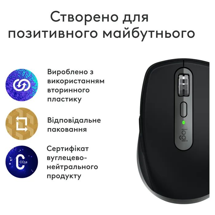 Мышка Logitech MX Anywhere 3S для MAC Wireless Space Grey (910-006947) изображение 2