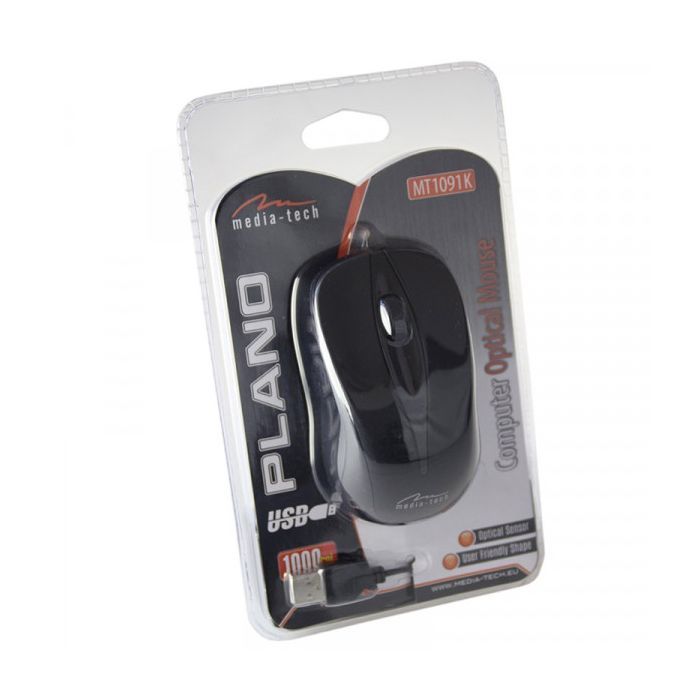 Мышка Media-Tech Plano USB Black (MT1091K) изображение 3