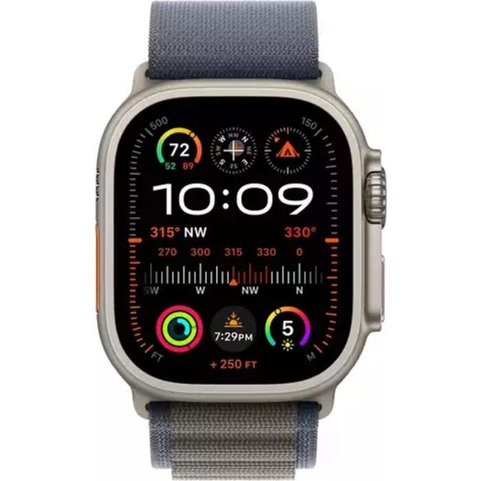 Ремінець до смарт-годинника Apple 49mm Blue Alpine Loop - Medium (MT5L3ZM/A) зображення 3