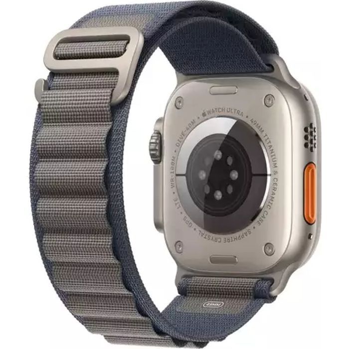 Ремінець до смарт-годинника Apple 49mm Blue Alpine Loop - Medium (MT5L3ZM/A) зображення 4