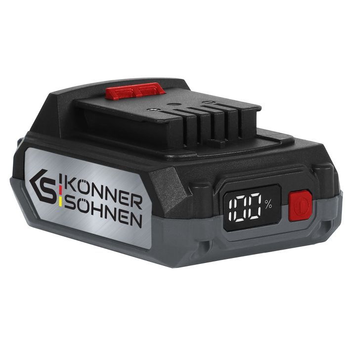 Аккумулятор к электроинструменту Konner&Sohnen KS 20V2-1, 20В, 2Ah, 0.47кг (KS20V2-1)