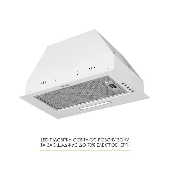 Витяжка кухонна Weilor WB 68 WH зображення 3