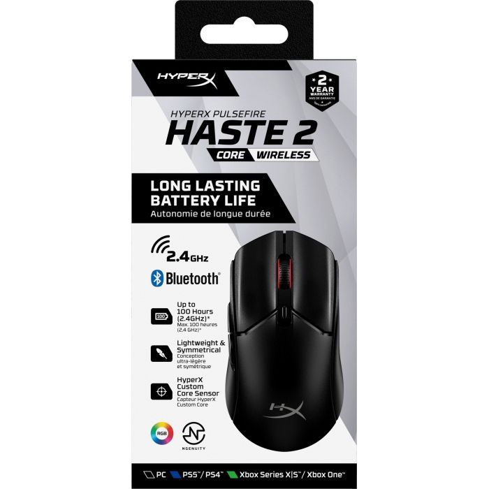 Мышка HyperX Pulsefire Haste 2 Core Wireless Black (8R2E6AA) изображение 12