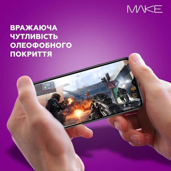 Скло захисне MAKE Xiaomi Poco F6 Pro (MGF-XPF6P) зображення 5