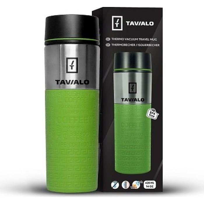 Термокружка Tavialo + 2 ущільнювальних кільця 420 мл Коричневий (190420112) зображення 4