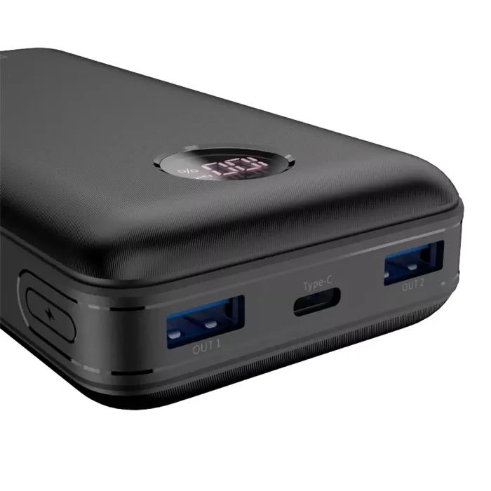 Батарея універсальна Canyon PB-2002 20000mAh, PD/20W, QC/3.0/22.5W, Black (CNE-CPB2002B) зображення 3
