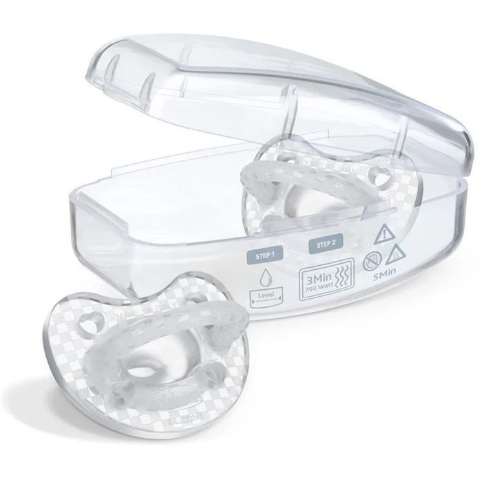 Пустышка Chicco Physioforma Crystal силиконовая от 6 до 16 месяцев 2 шт (73087.31) изображение 2