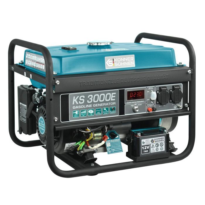 Генератор Konner&Sohnen KS 3000E, 230В, 3.0kW, электростартер, 46.1кг (KS3000E) изображение 2