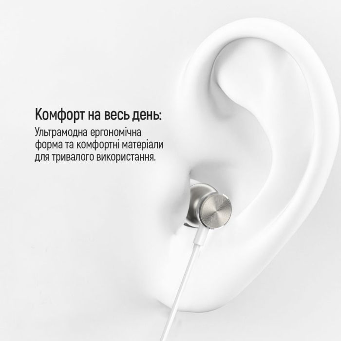 Наушники ColorWay 3.5 mm Wired Earphone UrbanBeat White (CW-WD03WT) изображение 9