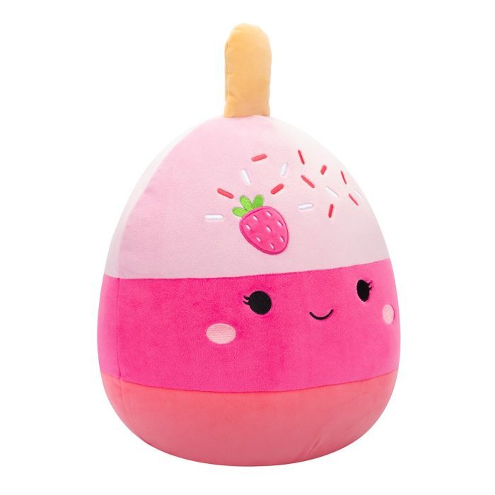 Мягкая игрушка Squishmallows Клубничный кейк-поп Пама 30 см (SQCR06573) изображение 6