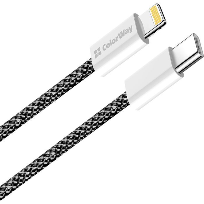 Дата кабель USB-C to Lightning 1.0m 27W pink ColorWay (CW-CBPDCL061-P) зображення 2