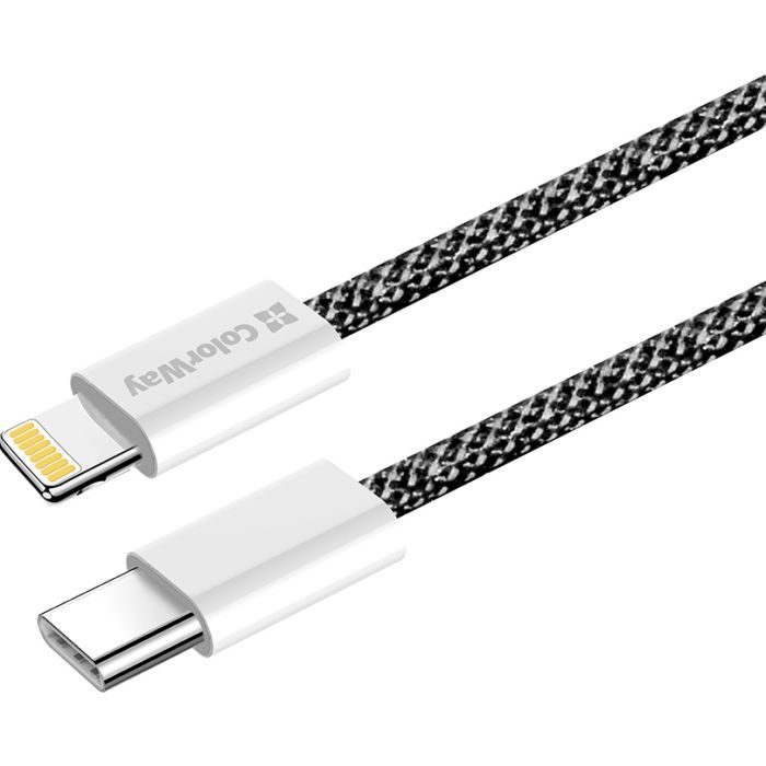 Дата кабель USB-C to Lightning 1.0m 27W pink ColorWay (CW-CBPDCL061-P) зображення 4