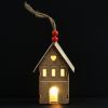 Украшение декоративное YES! Fun Домик 10 см Дерево LED (975067) изображение 2