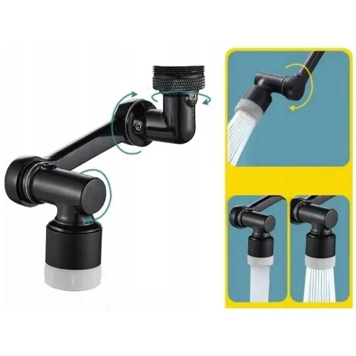 Аэратор для смесителя Noveen XL1059 Black з поворотом 1080° изображение 4