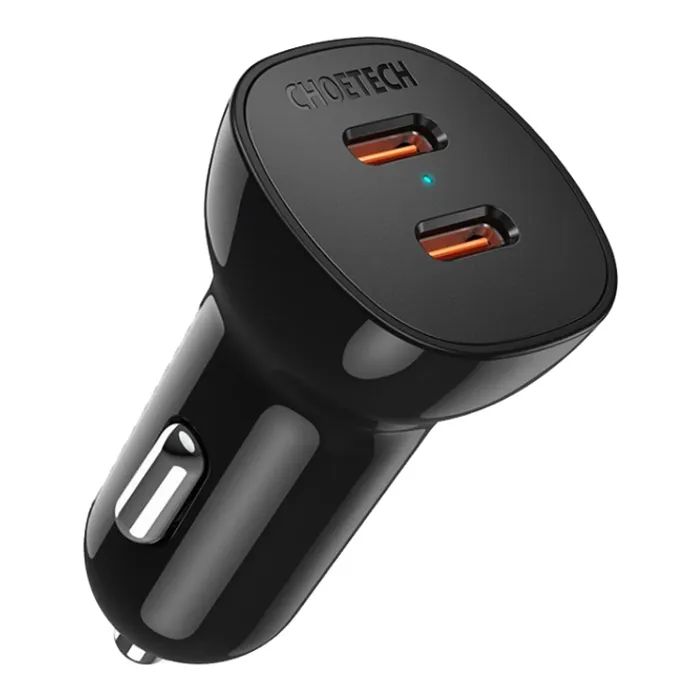 Зарядное устройство Choetech 2xUSB 40W (2xUSB-C) PD3.0 20W (TC0008-V2-BK)