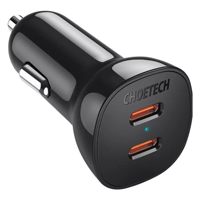 Зарядное устройство Choetech 2xUSB 40W (2xUSB-C) PD3.0 20W (TC0008-V2-BK) изображение 2
