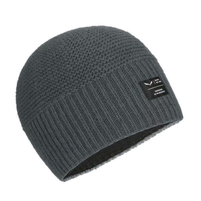 Шапка Salewa Sarner 2 WO Beanie 28430 0870 - UNI58 - сірий (013.012.0872)