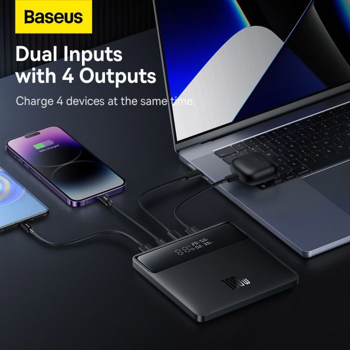 Батарея універсальна Baseus Blade 20000mAh 100W OE, black (PPBL000301) зображення 10