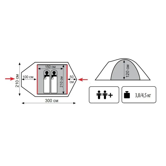 Палатка Tramp Lair 2 (v2) (TRT-038) изображение 12