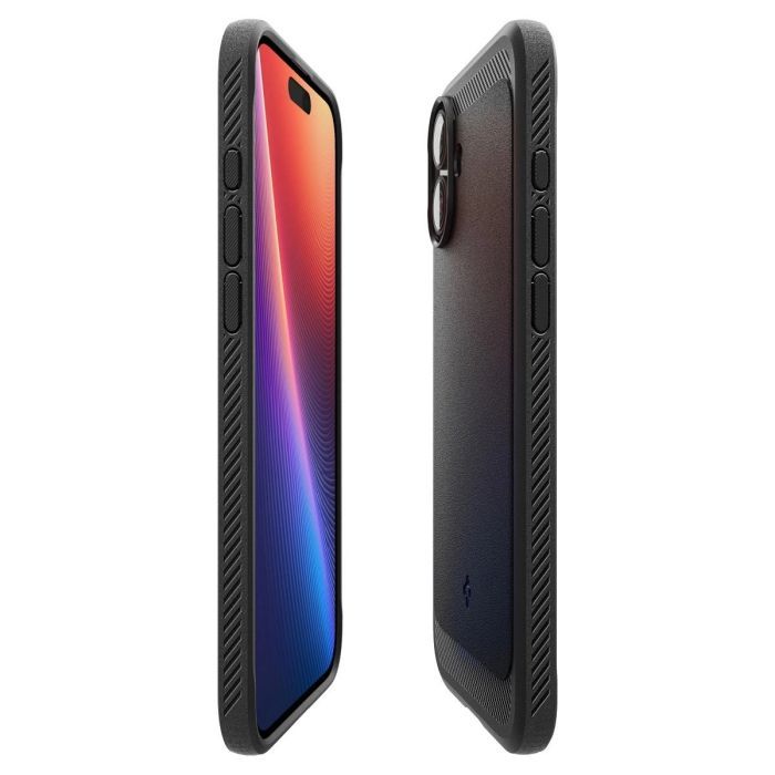 Чехол для мобильного телефона Spigen iPhone 16 Rugged Armor MagFit Matte Black (ACS08214) изображение 4